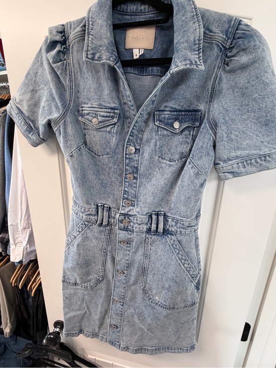 PAIGE Dresses & Skirts - PAIGE Light Blue Washed Denim Button-Front Dress